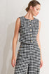 METRO ICON WOVEN HOUNDSTOOTH VEST